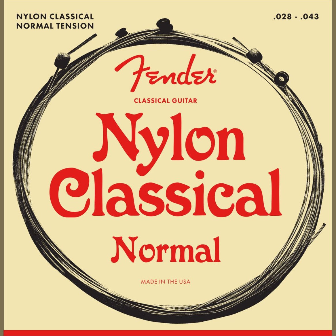 FENDER 130 NYLON CLR/SLVR BALL END Stygos