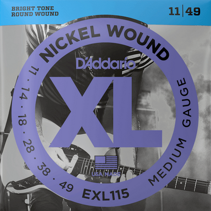 D'ADDARIO EXL115 .011-.049 Stygos elektrinei gitarai