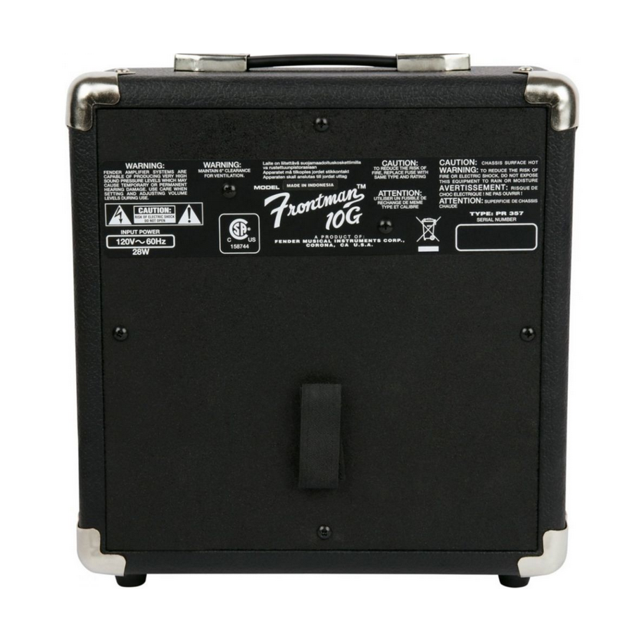 FENDER FRONTMAN 10G Gitaros stiprintuvas kubas