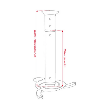 DMT PRB-3 Projektoriaus laikiklis