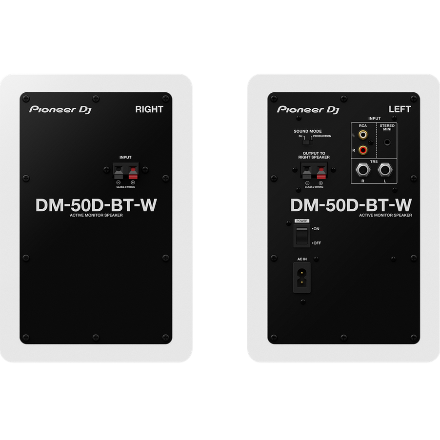 PIONEER DJ DM-50D-BT-W Garso kolonėlės pora, baltos