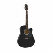FENDER SQUIER SA-105CE DREAD BLK Elektrinė akustinė gitara