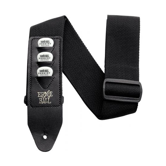ERNIE BALL 4039 POLYPRO PICKHOLDER Gitaros diržas juodas