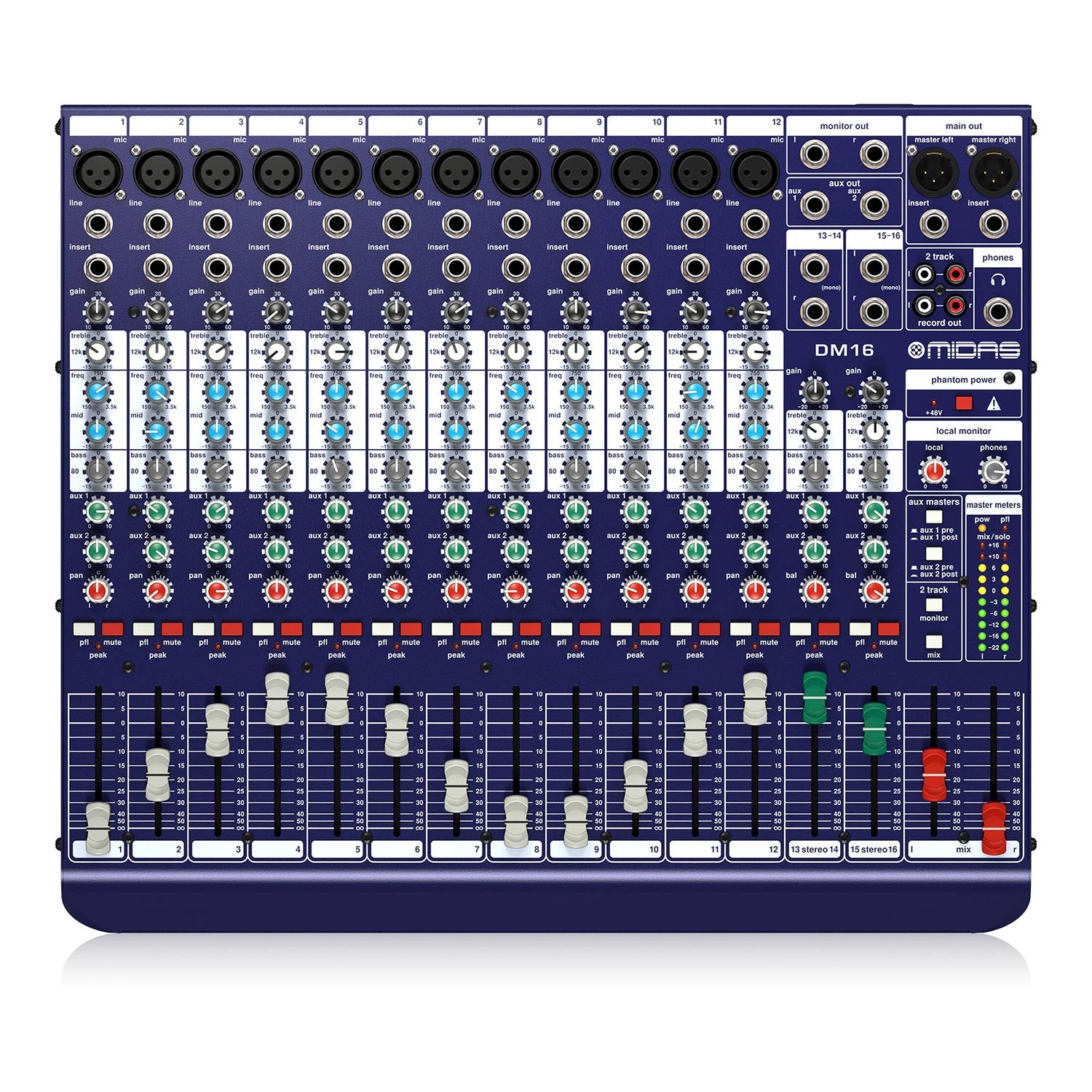 MIDAS DM16 analoginis mikšerinis pultas