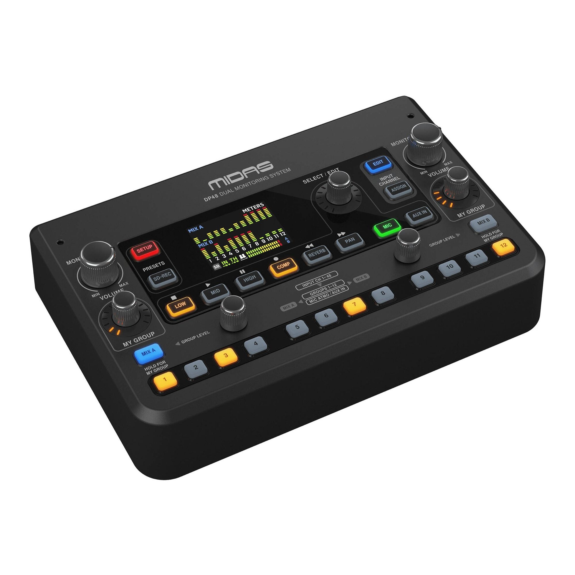 MIDAS DP48 dvigubas 48 kanalų monitorinis garso pultas