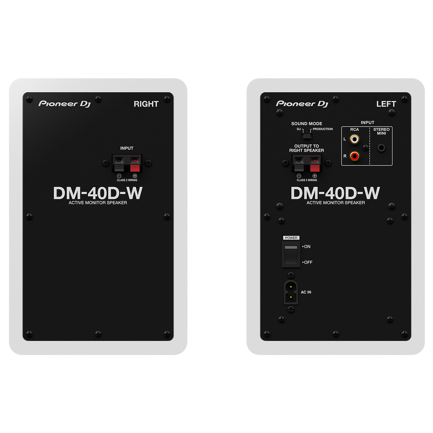 PIONEER DJ DM-40D Monitorinės kolonėlės (Baltos)