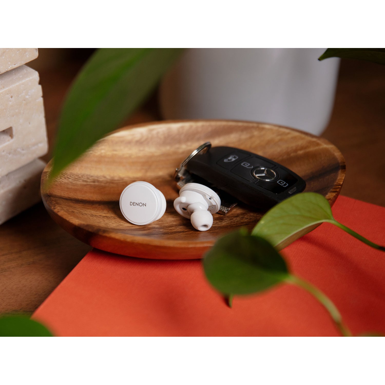Denon Perl PRO Wireless Earbuds (White)