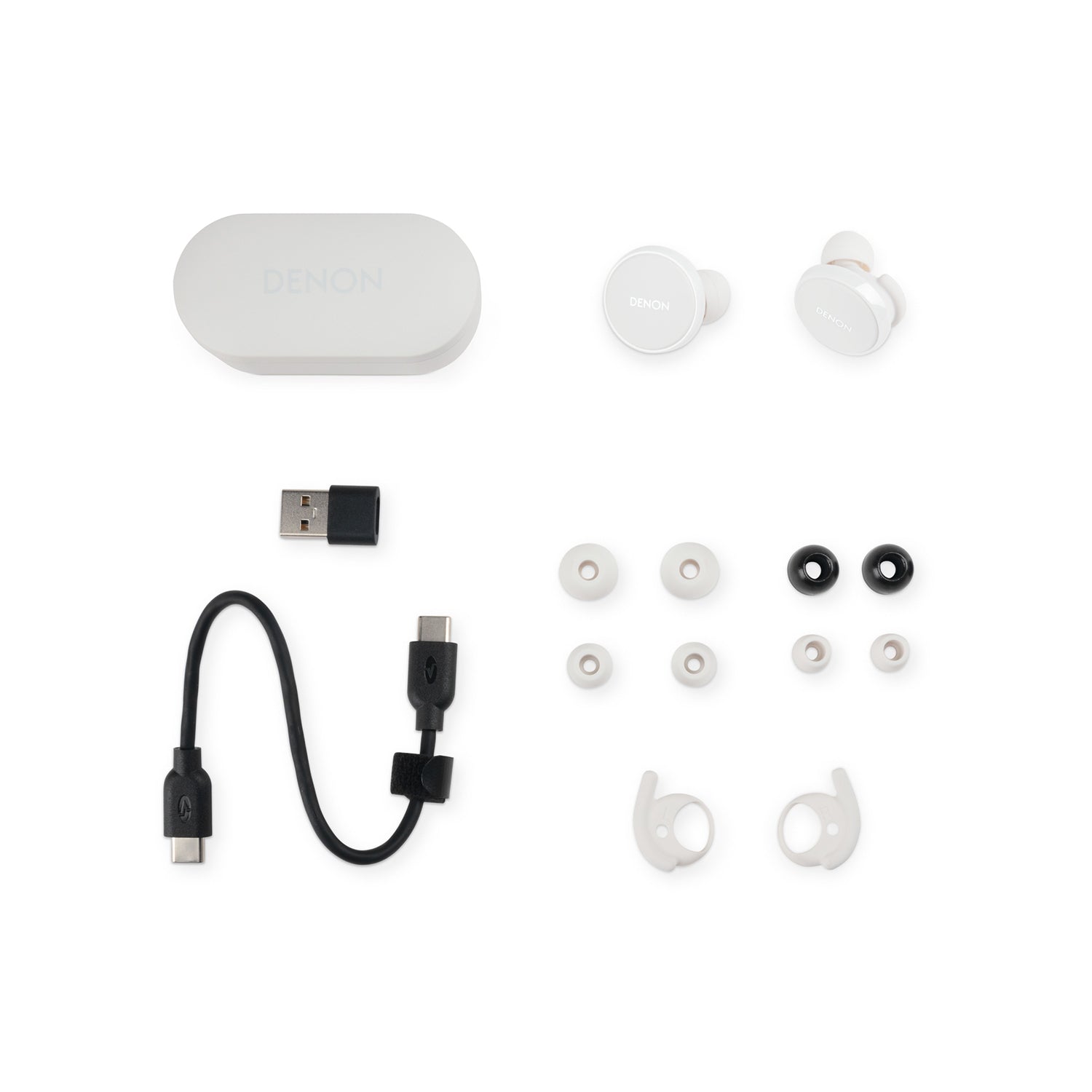 Denon Perl PRO Wireless Earbuds (White)