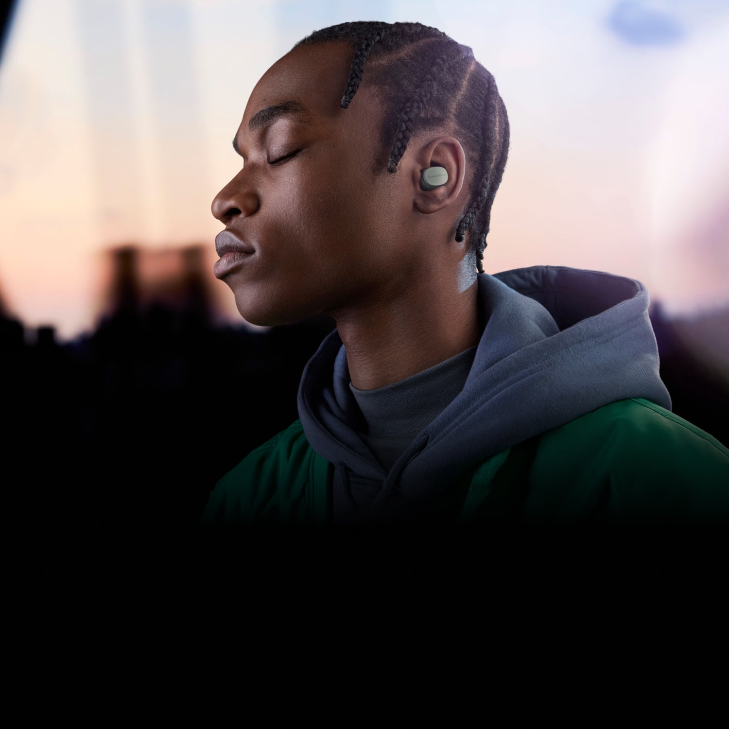 BOWERS & WILKINS Pi6 belaidės ausinės (šviesiai pilka spalva)