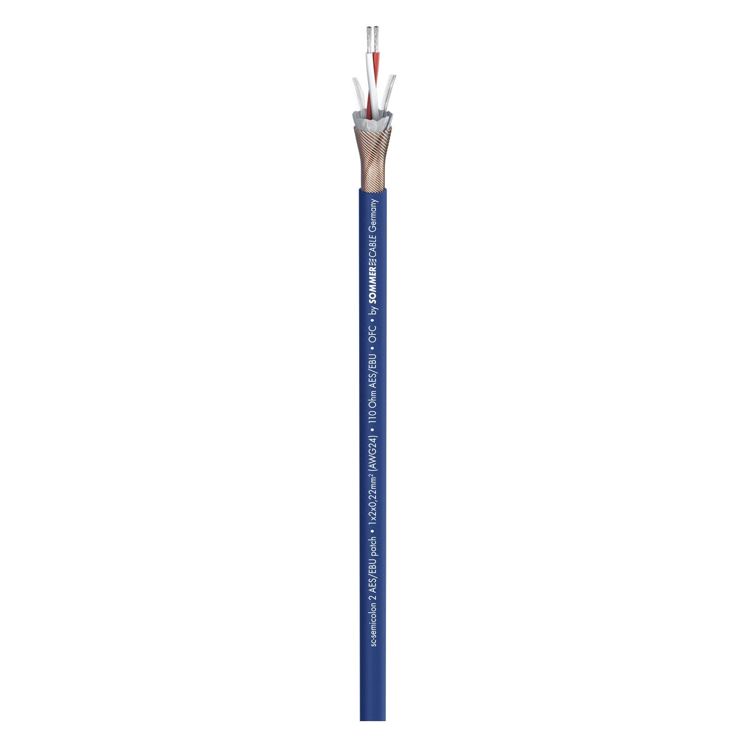 SOMMER-CABLE 520-0102 SEMICOLON 2 AES/EBU DMX kabelis (mėlynas)