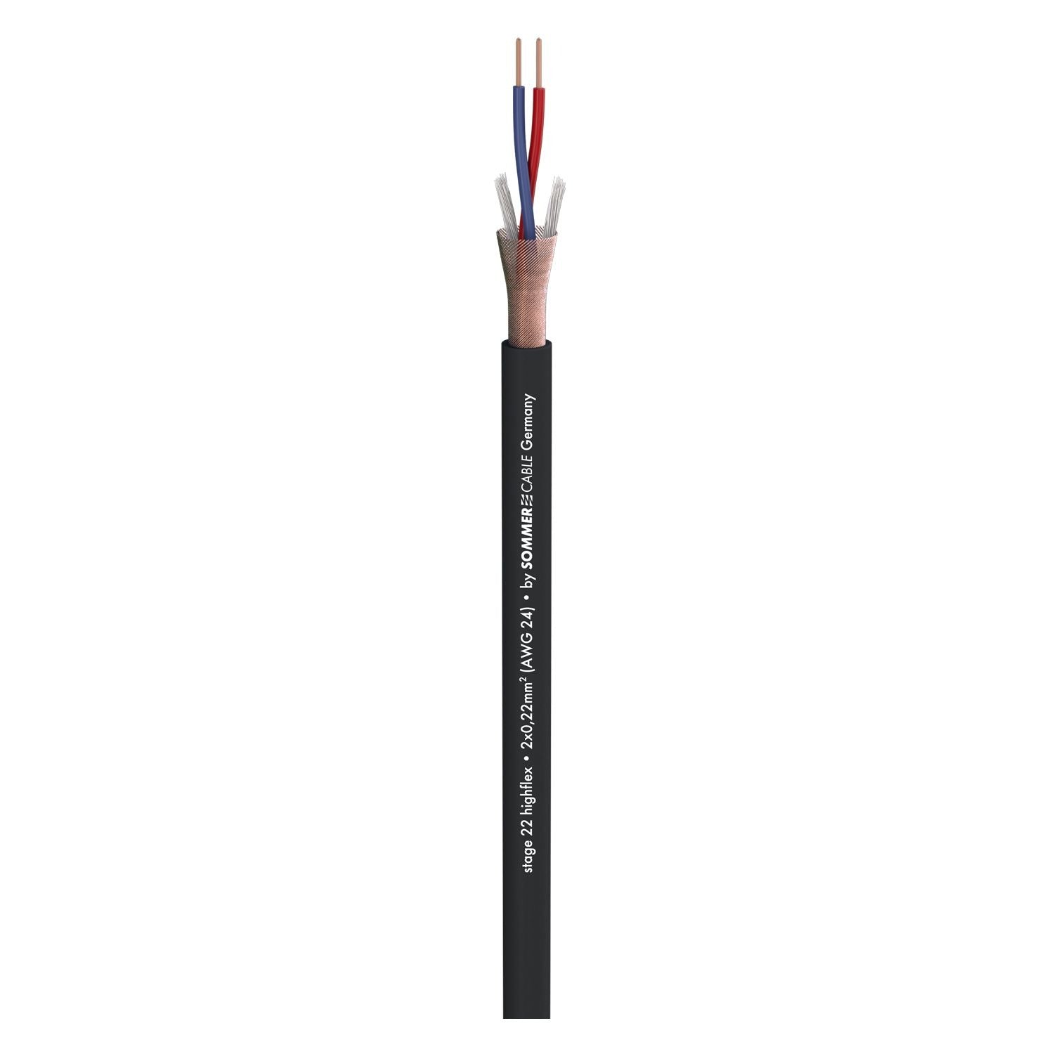 SOMMER CABLE 200-0001 STAGE 22 Mikrofoninis kabelis (juodas)
