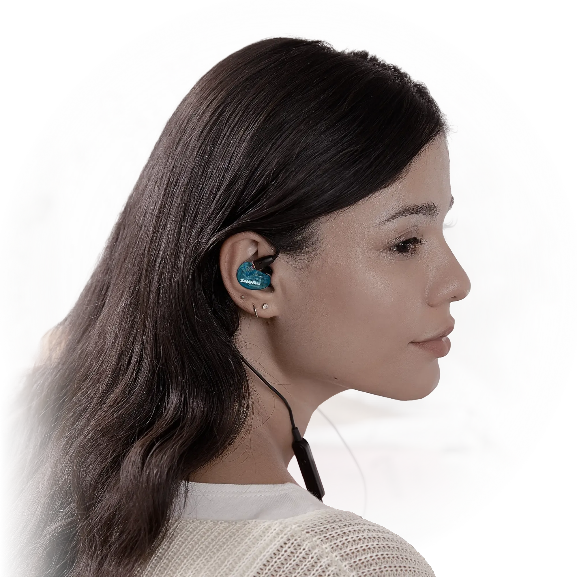 Shure Aonic 215 wired (SE215DYBL+UNI-EFS ) ausinės, mėlynos