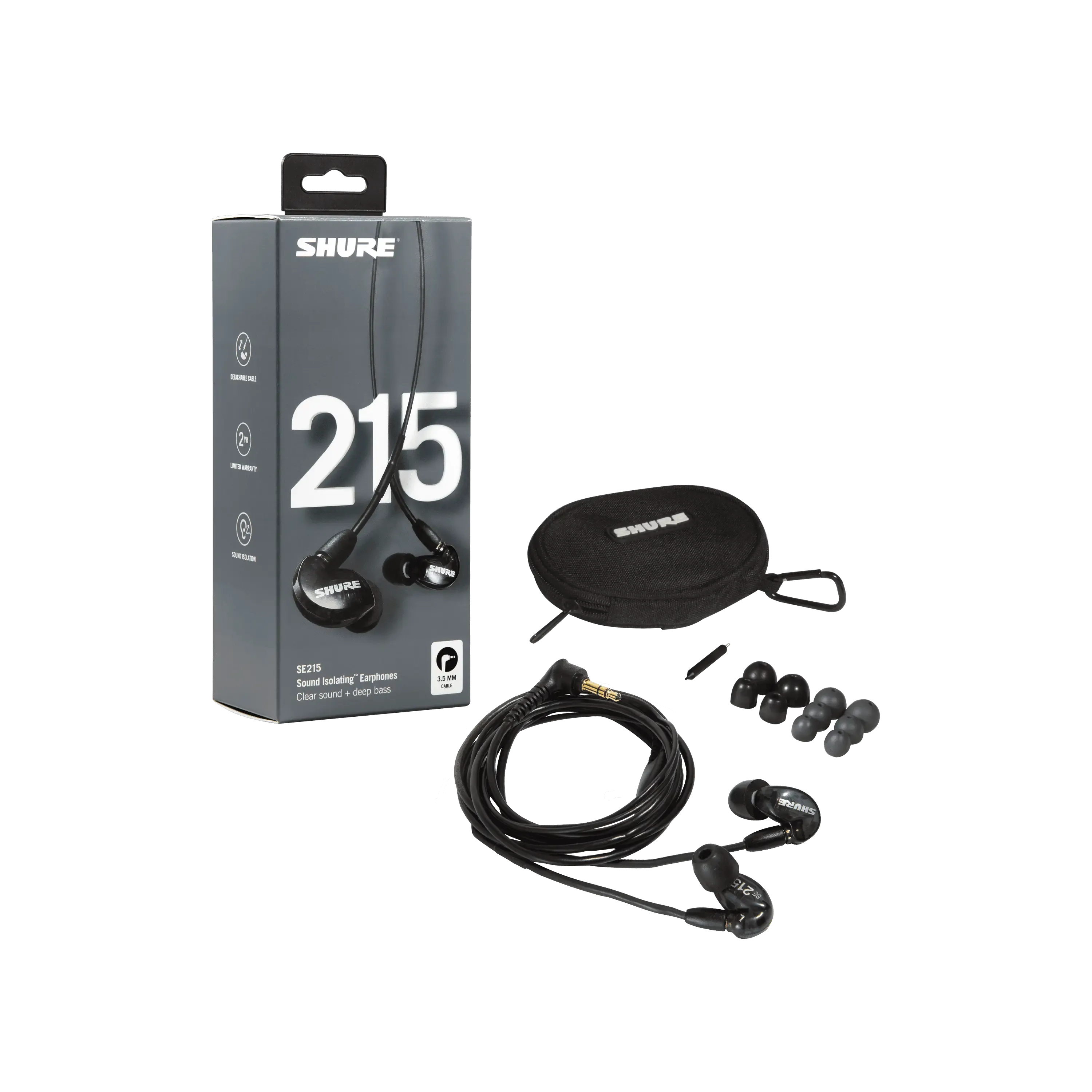 Shure SE215-K-EFS ausinės
