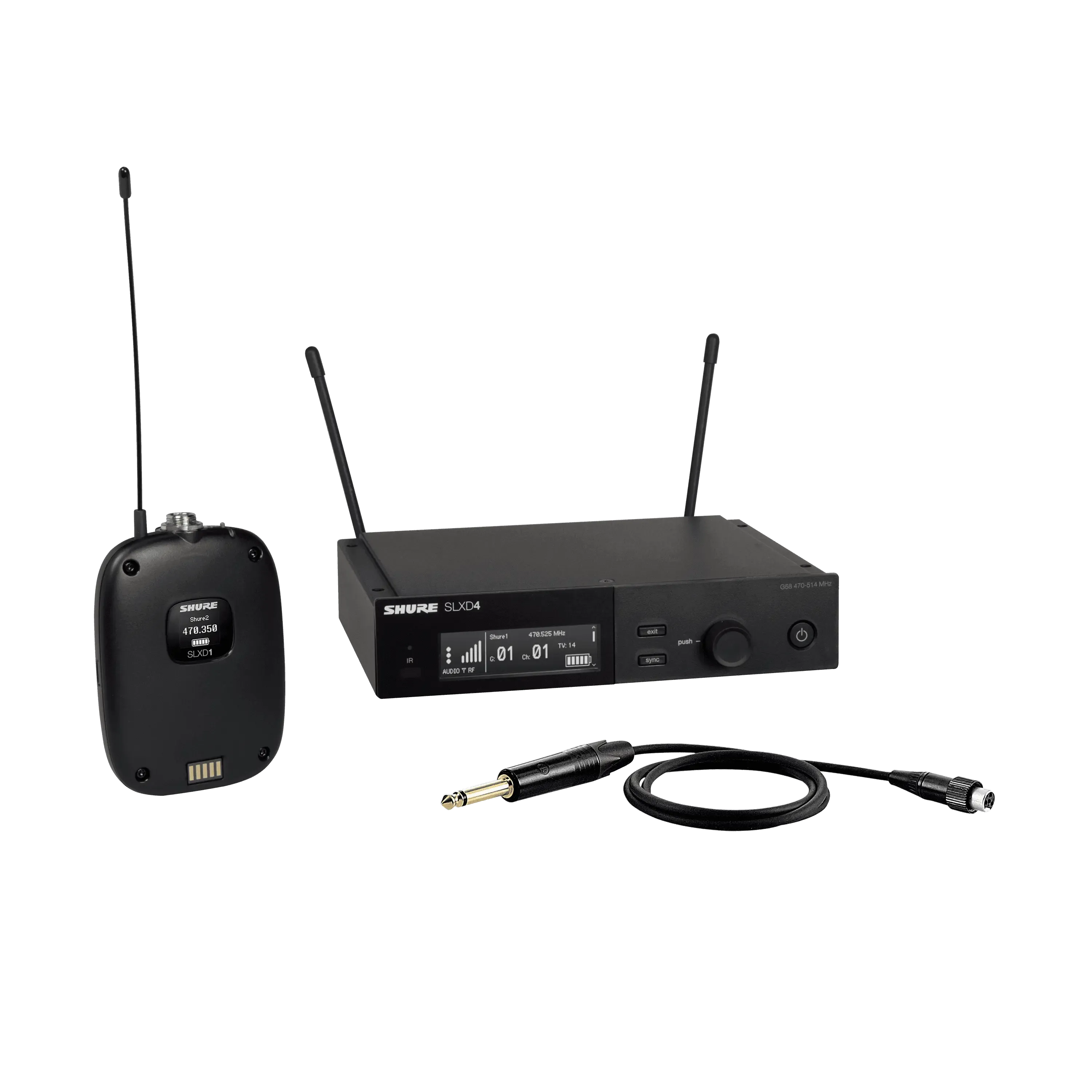 Shure SLXD14E-H56 bevielė sistema