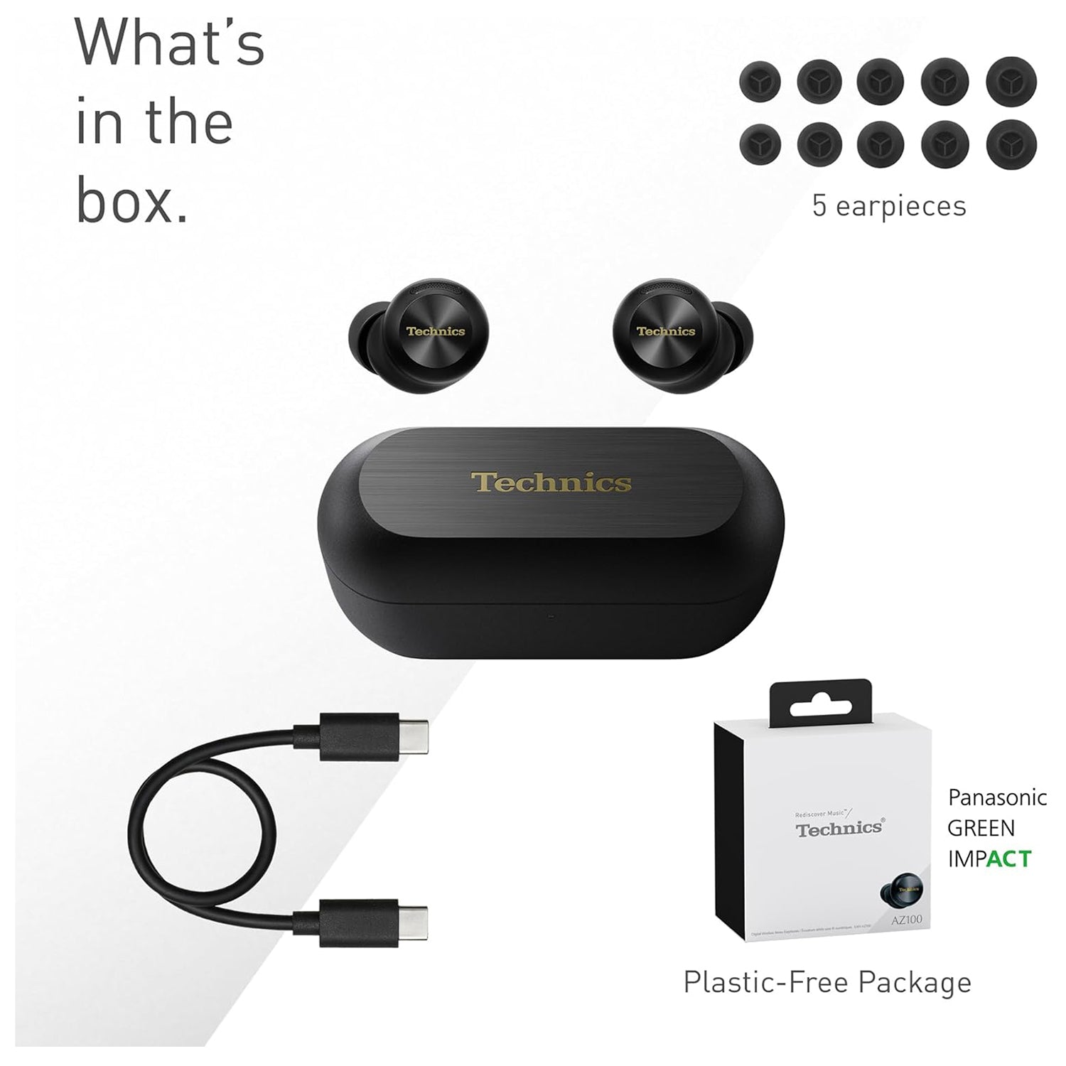 TECHNICS EAH-AZ100E-K Bevielės ausinės