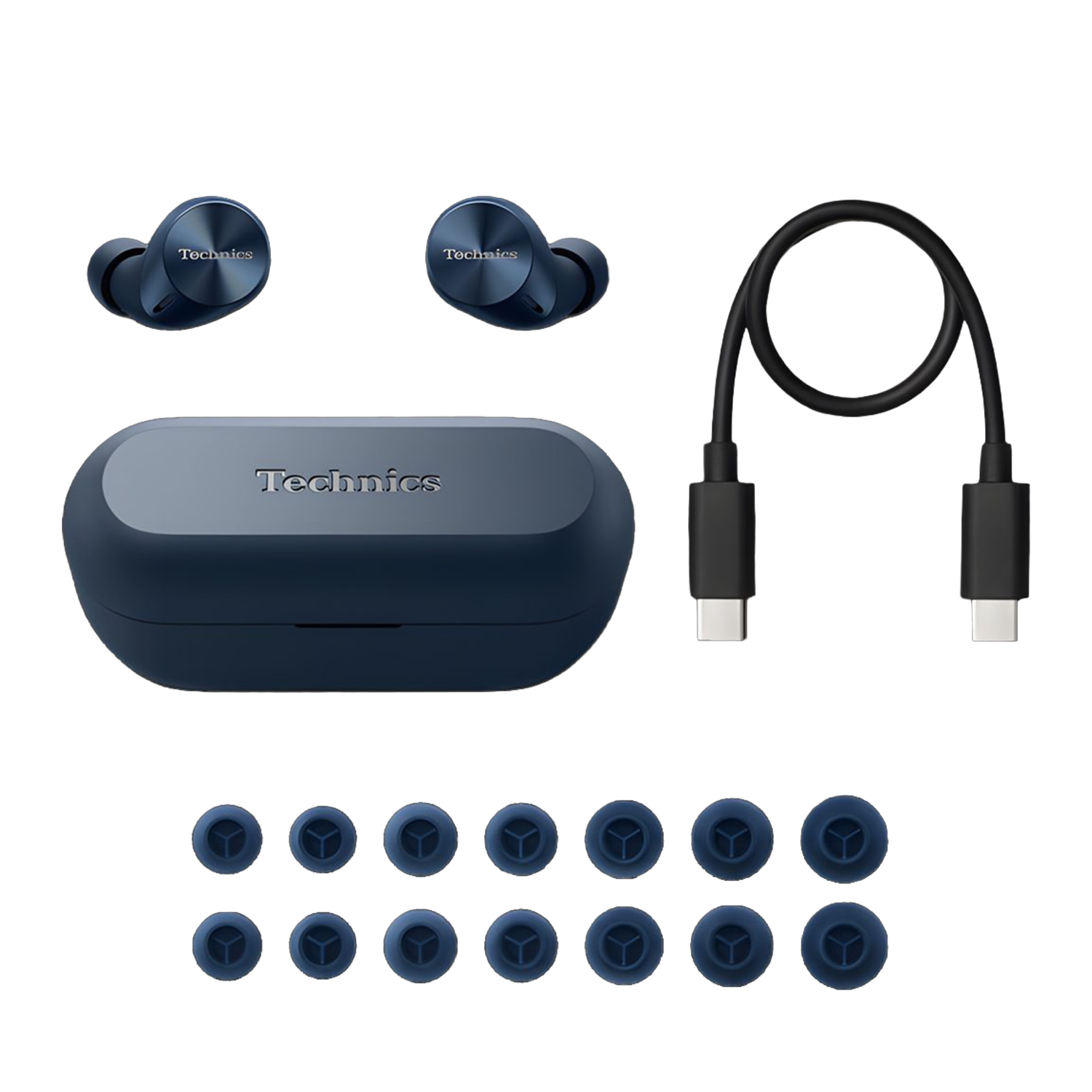 TECHNICS EAH-AZ60M2EA Bevielės ausinės (mėlynos)