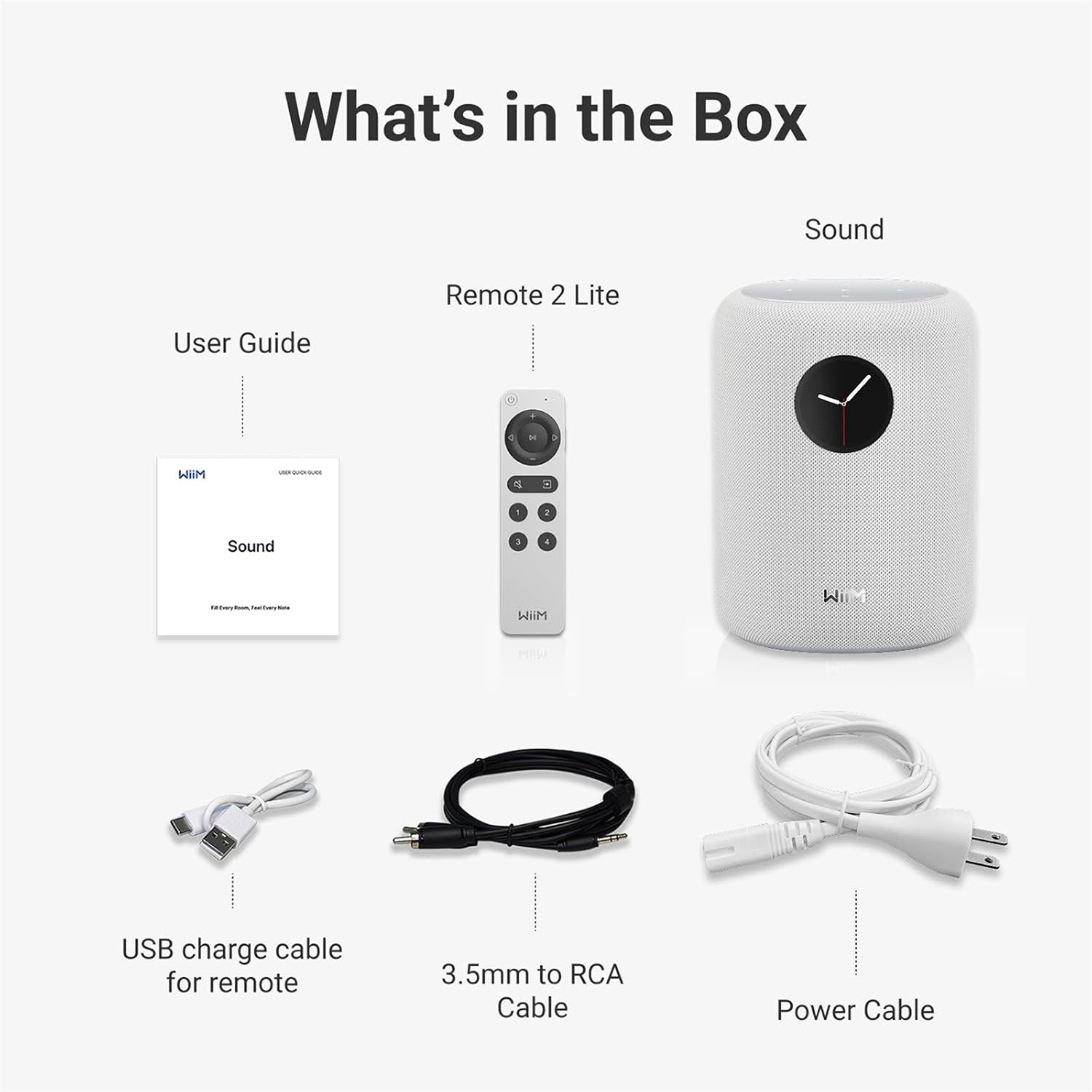WiiM Sound belaidė kolonėlė (balta spalva)