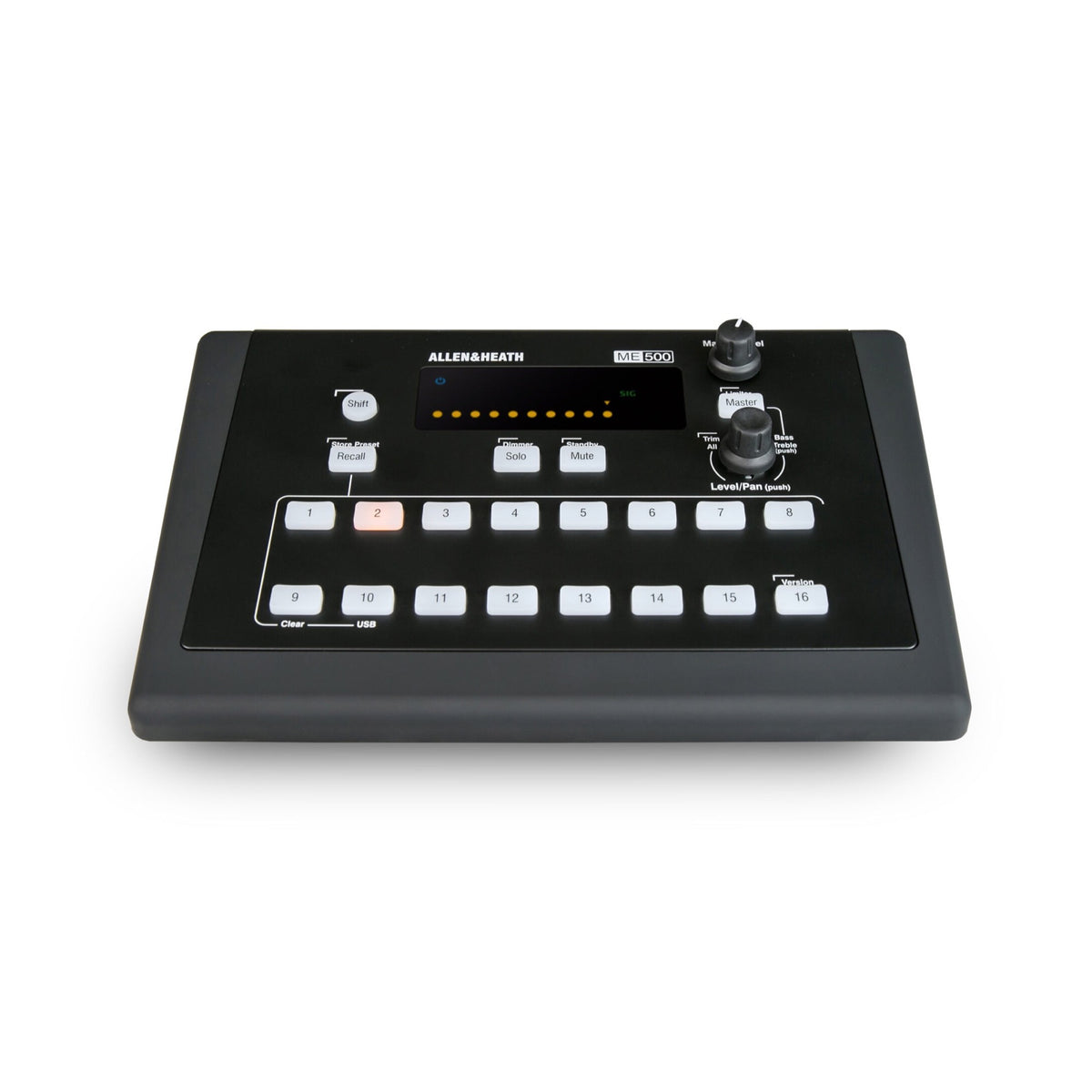 Allen & Heath ME-500 personal monitor mixer, front view