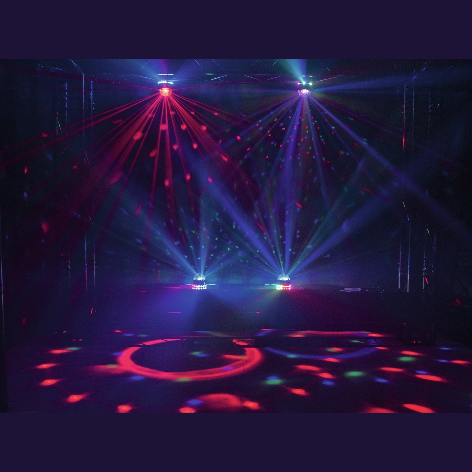 EUROLITE MINI BCW-4 RGB FLOWER Efektinis prožektorius - garsiakalbis