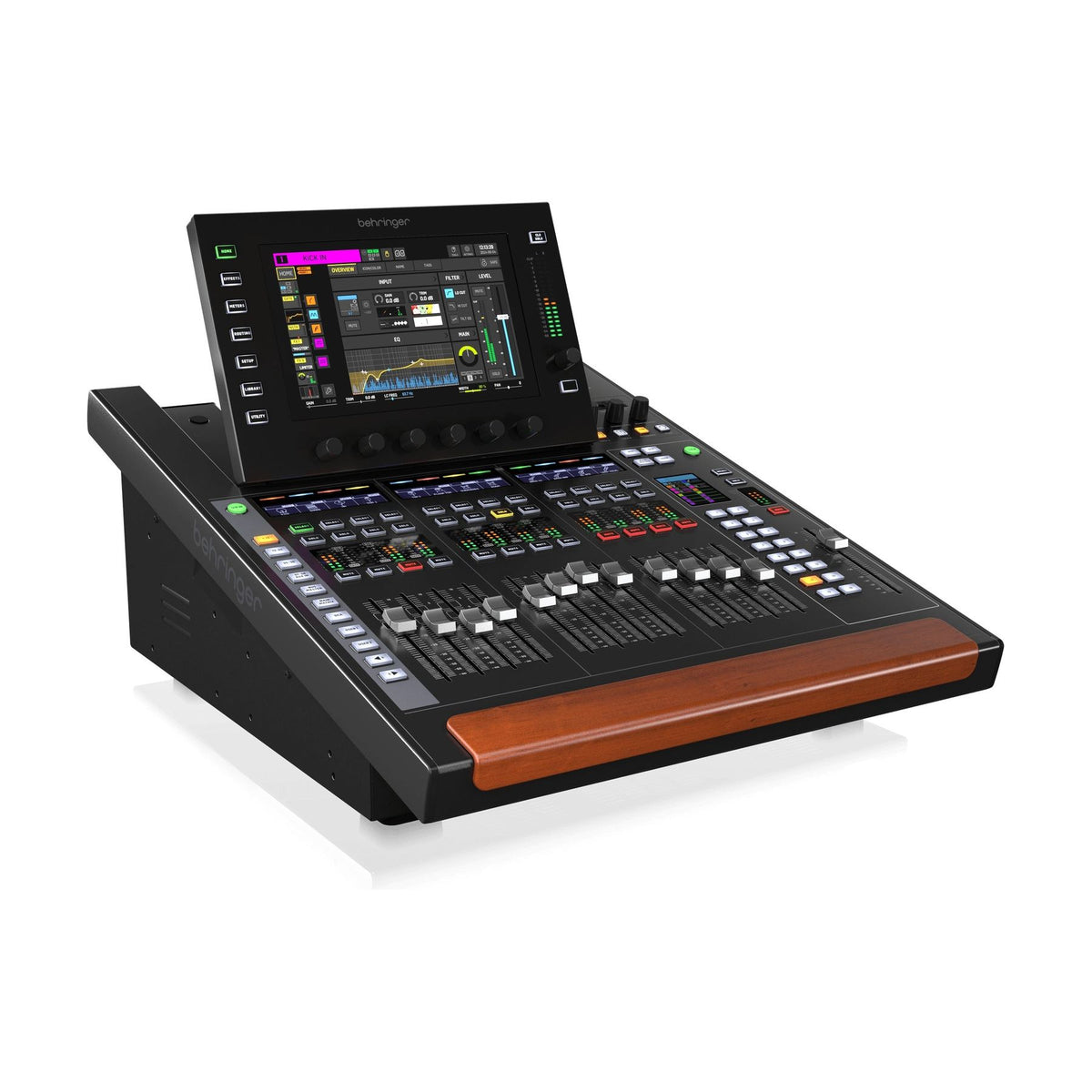Behringer WING COMPACT skaitmeninis mikšerinis pultas, dešinysis šonas ir valdymo paviršius