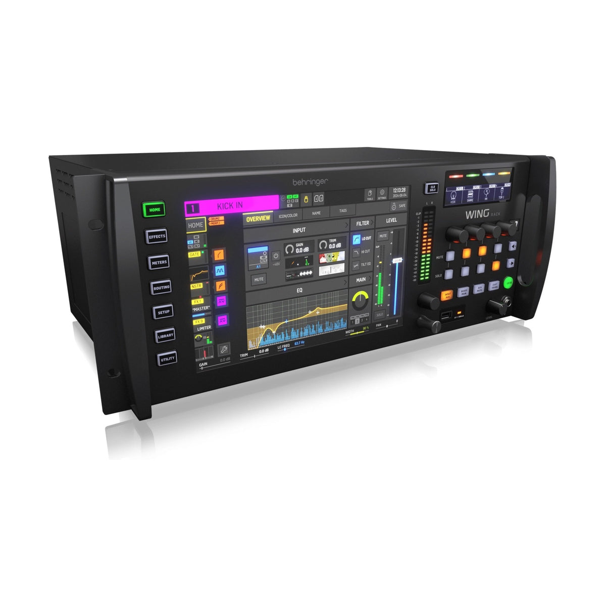 Behringer WING RACK skaitmeninis mikšeris, kairysis šonas ir valdymo elementai