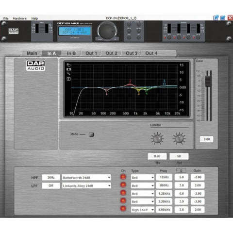 DAP-Audio DCP-24 MKII Skaitmeninis procesorius