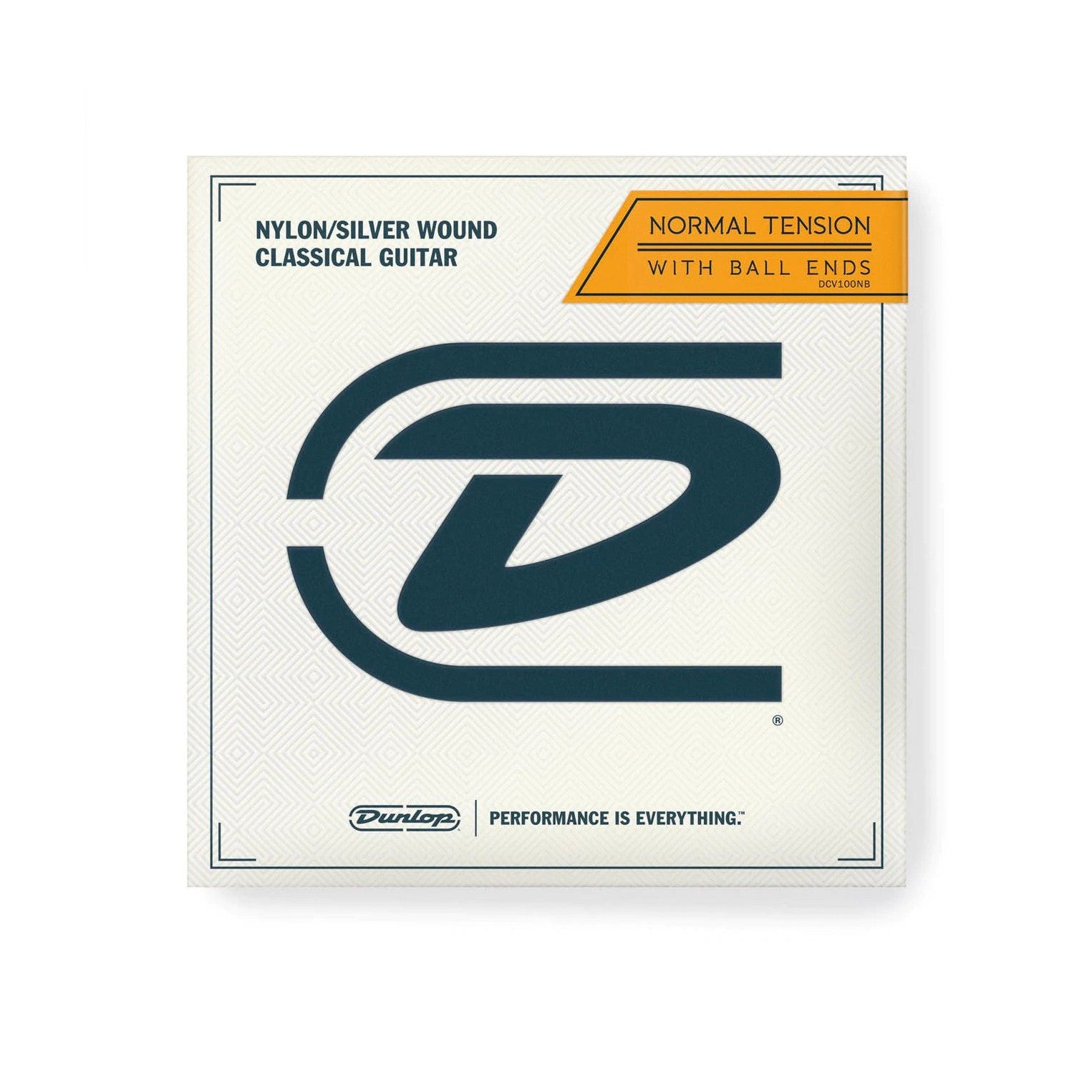 DUNLOP DCV100NB NYLON/SILVER WOUND CALSSICAL WITH BALL END Stygos