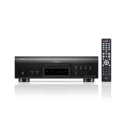 Denon DCD-1700NE CD/SACD player: black player with the supplied remote control