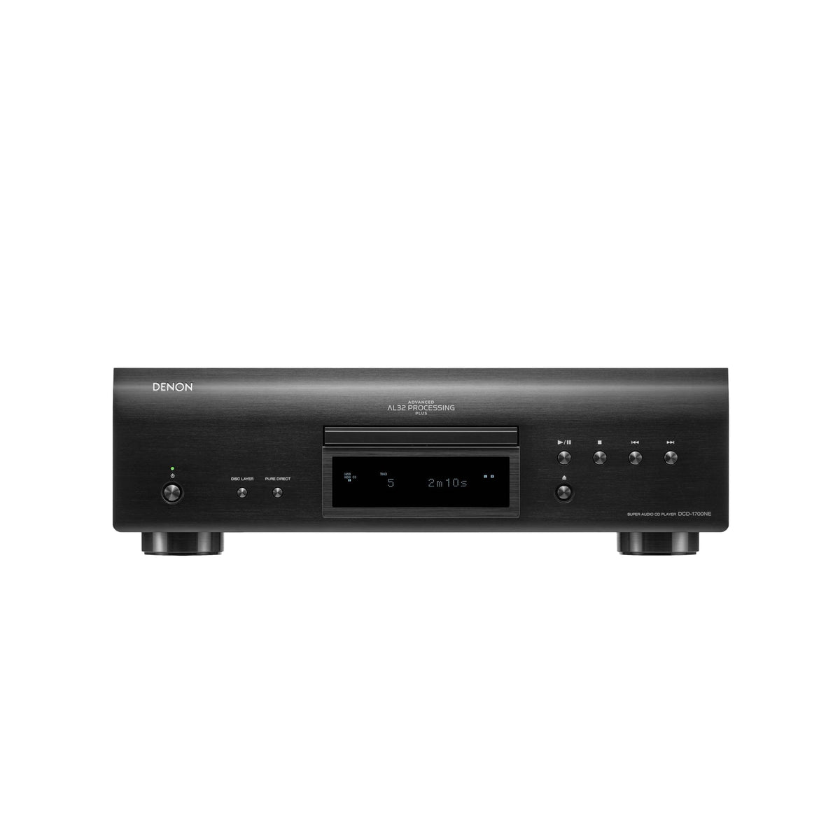 Denon DCD-1700NE Black CD/SACD player, front view