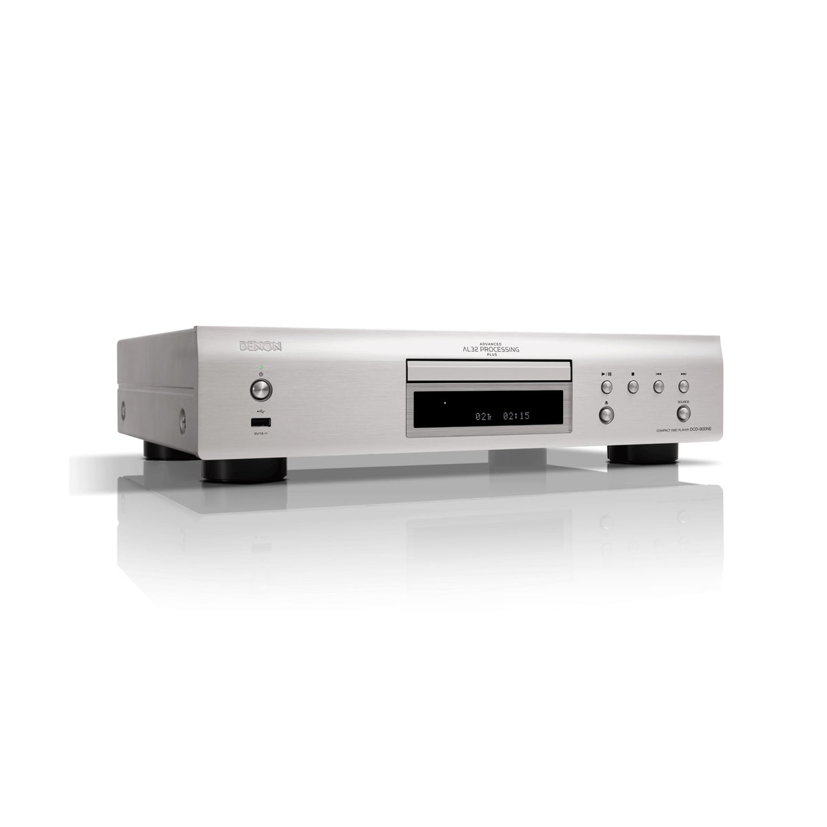 Denon DCD-900NE Premium Silver CD player from the front and left side