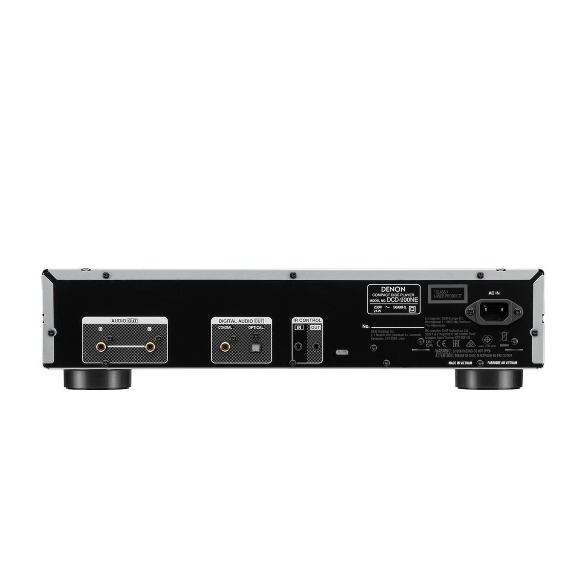 Denon DCD-900NE Premium Silver CD player rear connections