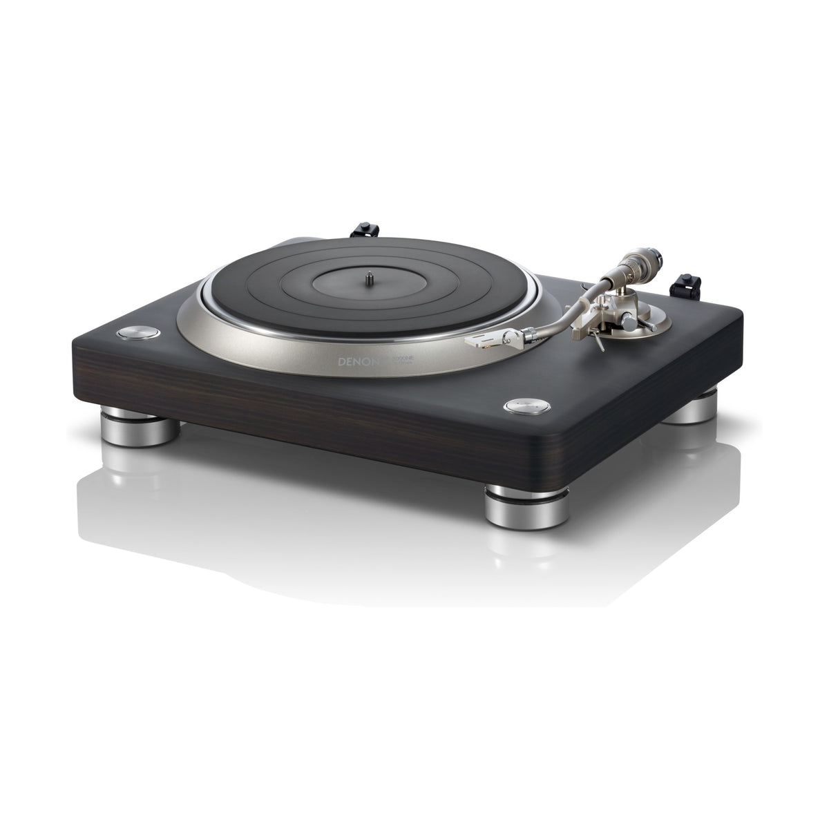 Denon DP-3000NE tamsaus medžio apdailos patefonas, kitu kampu