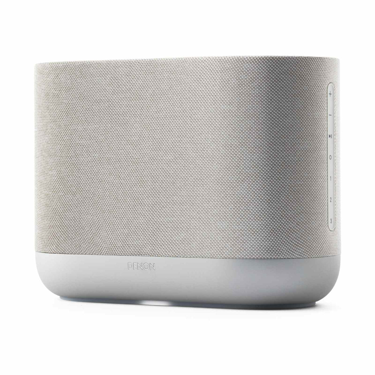 Denon Home 400 belaidė garso kolonėlė, šviesiai pilka, vaizdas kampu