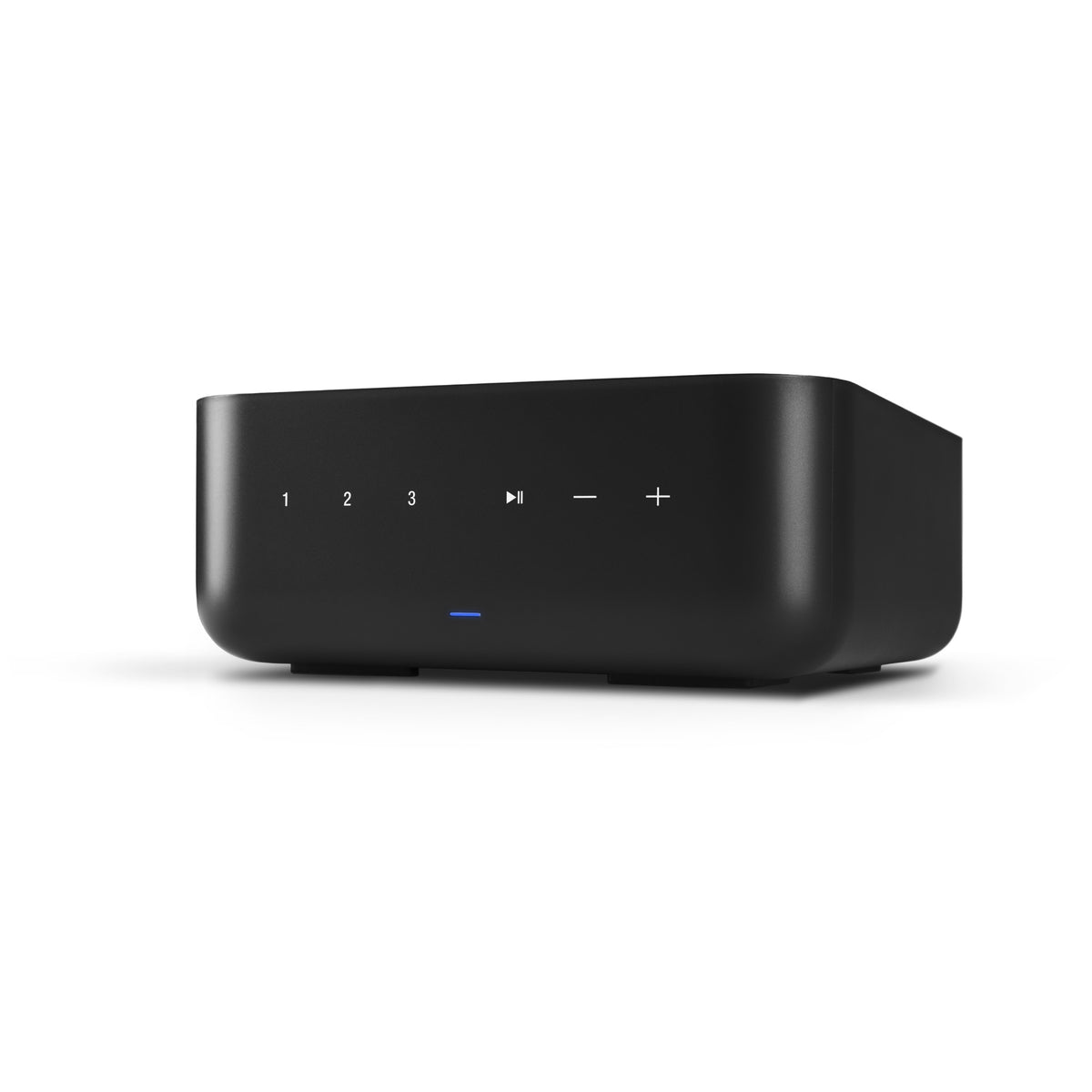 Denon Home AMP stereo stiprintuvas, juodas, vaizdas kampu