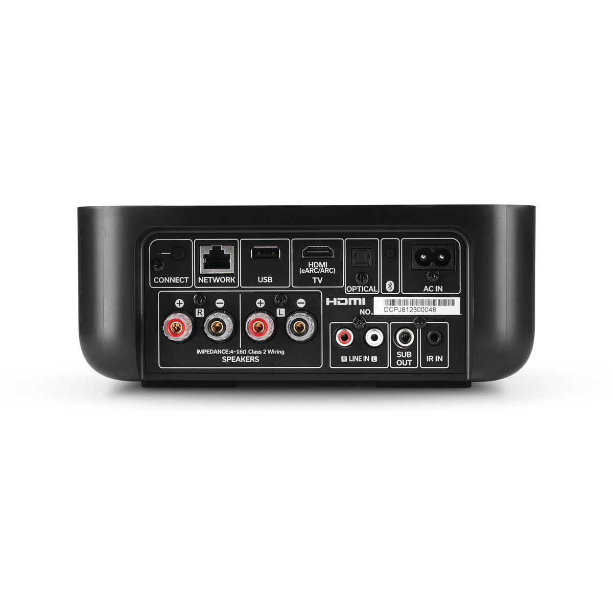 Denon Home AMP stereo stiprintuvas, juodas, galinės jungtys