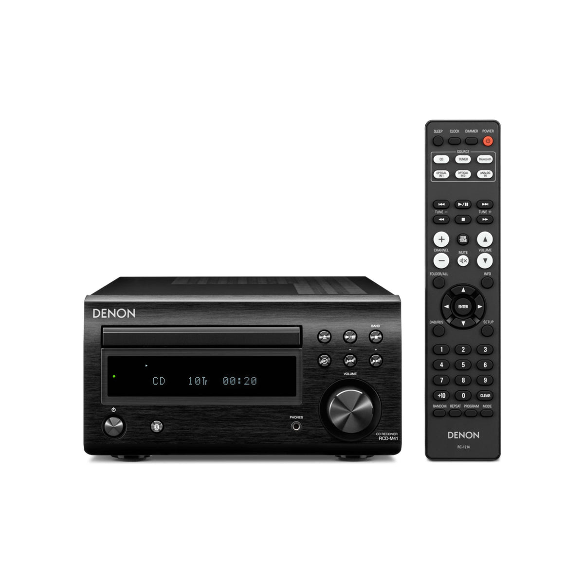 Denon RCD-M41 Black CD receiver with remote control