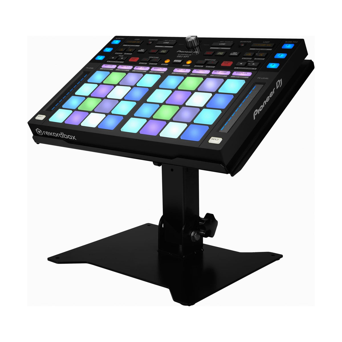 Pioneer DJ DJC-STS1 DJ equipment stand, example with a DDJ-XP1 controller; controller not included