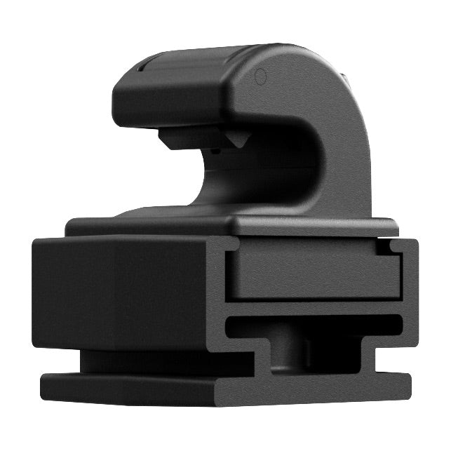 DPA CS-CLIP microphone clip with 1/4-inch thread, angled view