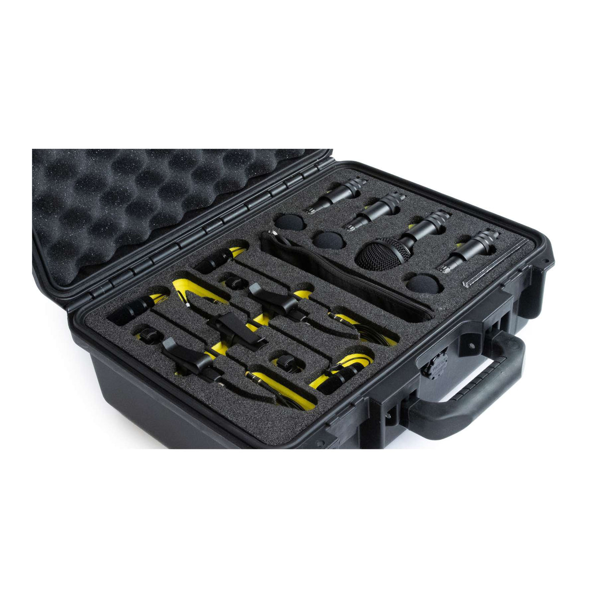DPA DDK4002 drum microphone kit with microphones and accessories in Peli case