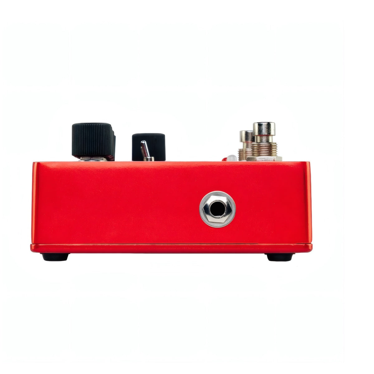 Electro-Harmonix Deluxe Big Muff Pi 2 Effects Pedal, side of enclosure and output connection