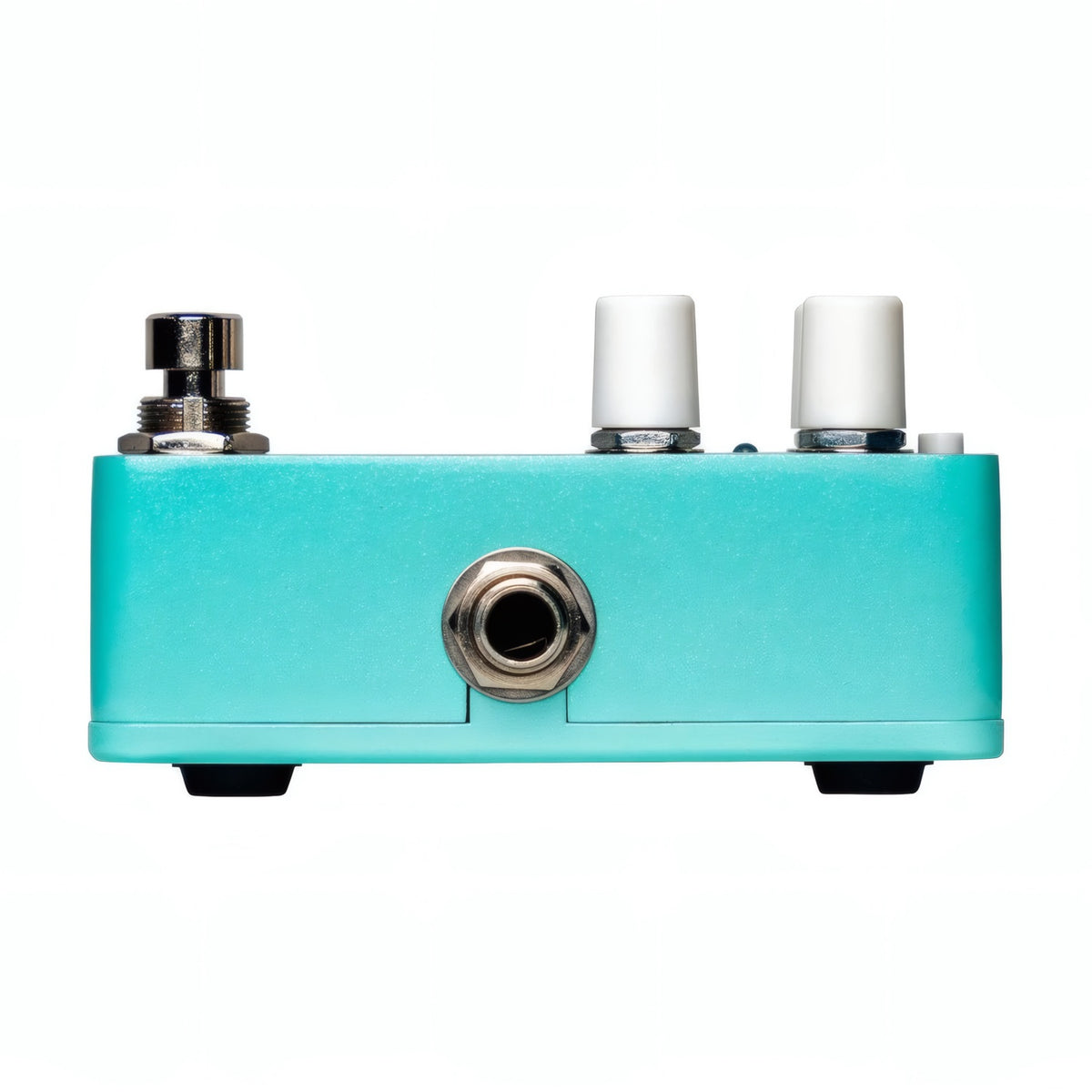 Electro-Harmonix Pico Shimmer efektų pedalas, korpuso šonas su išėjimo jungtimi