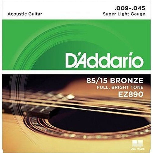 D'ADDARIO EZ890 .009-.045 Stygos akustinei gitarai