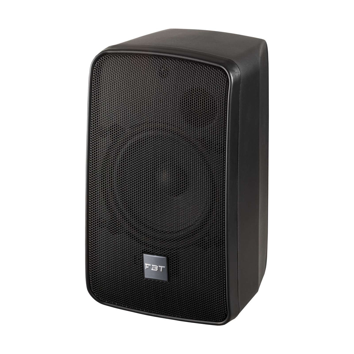 FBT CANTO 5CA Active Speaker, Black, angled front and side view, showing the top