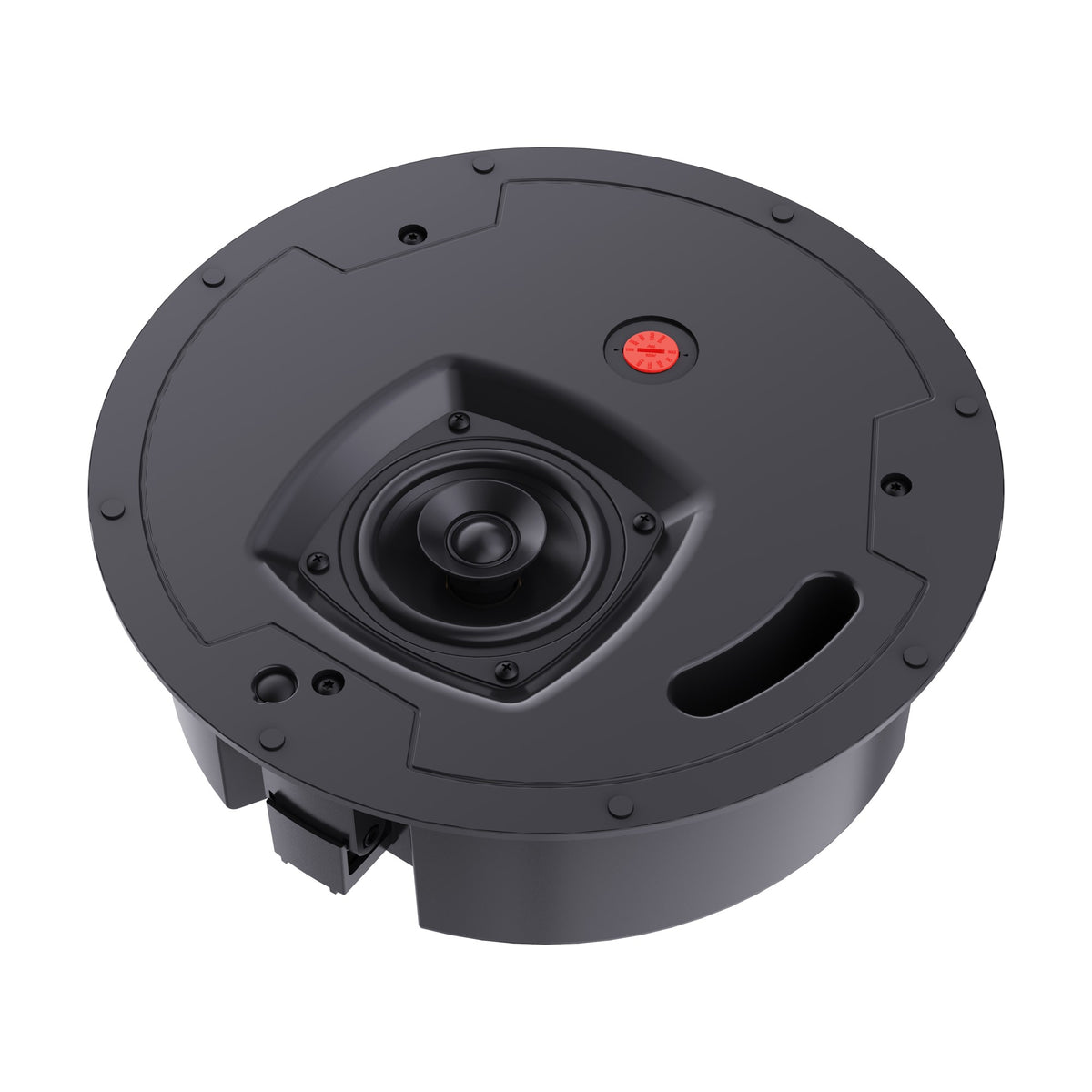 FBT ELYSION 4CT Passive Speaker, Black, grille removed, drivers and power selector