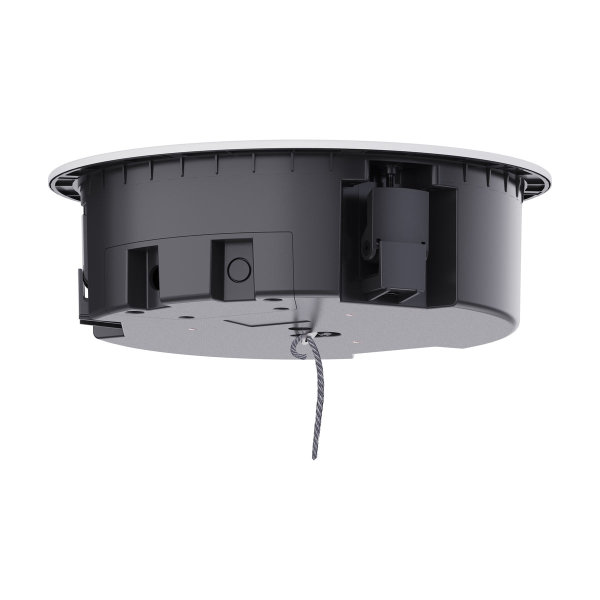 FBT ELYSION 4CT Passive Speaker, White, side and mounting hardware