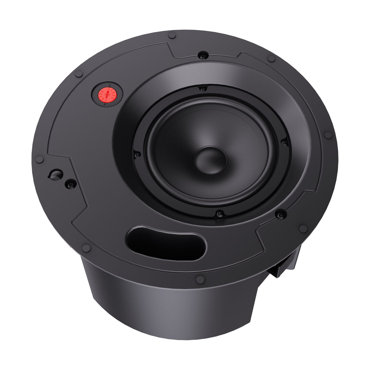 FBT ELYSION 6CT Passive Speaker, grille removed, drivers and power selector