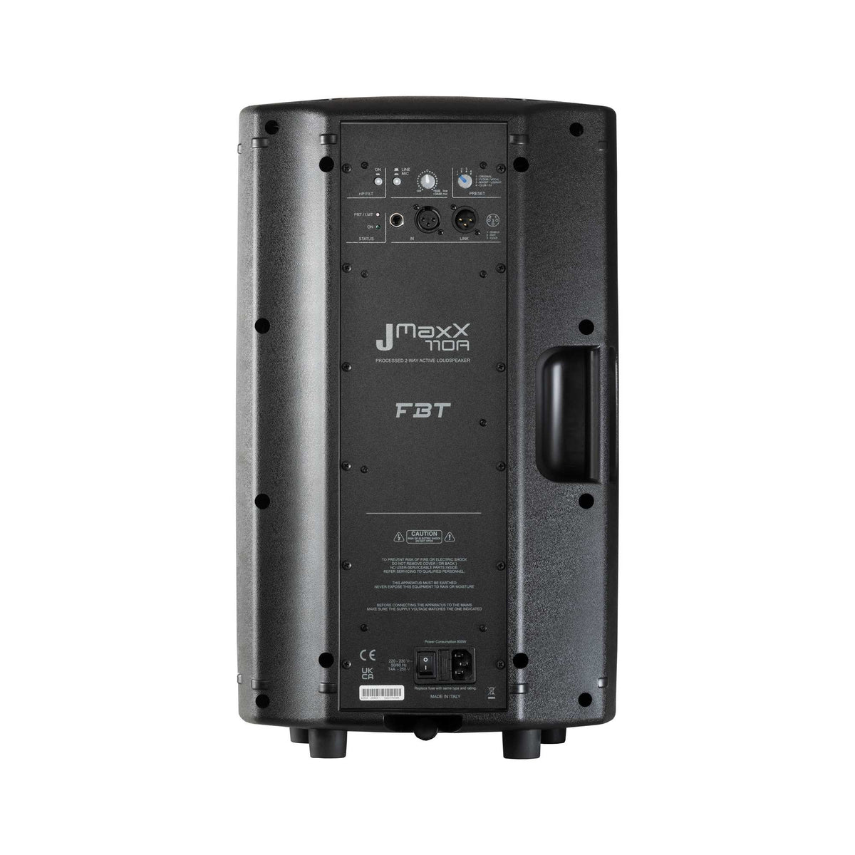 FBT JMAXX 110A active speaker, rear view