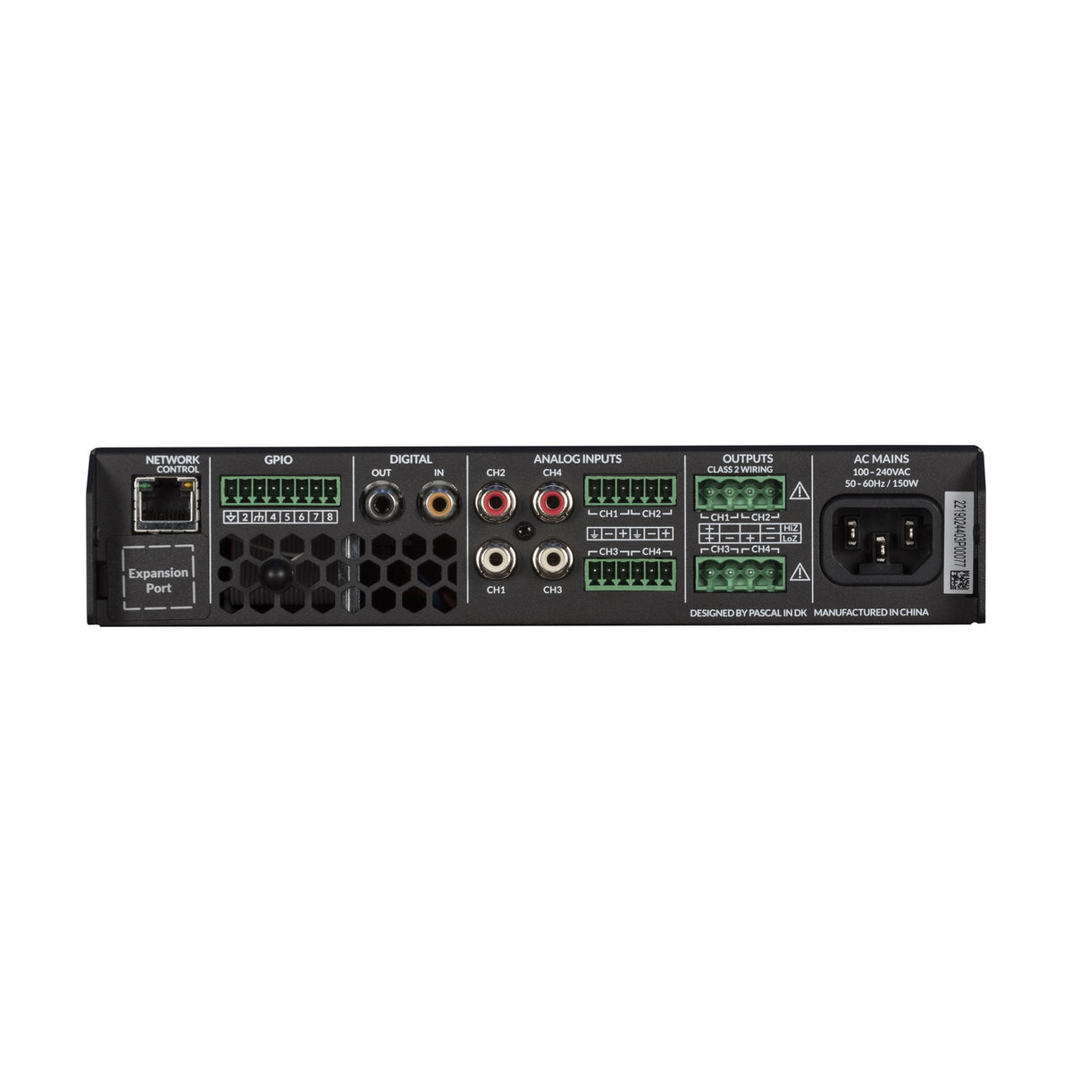 FBT MDA 4125 Power Amplifier, rear connections