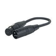 SHOWTEC FLA37 3pin XLR M/5pin XLR F Kab.