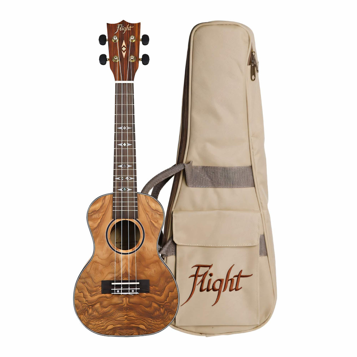 Flight DUC410 QA/QA concert ukulele with gig bag